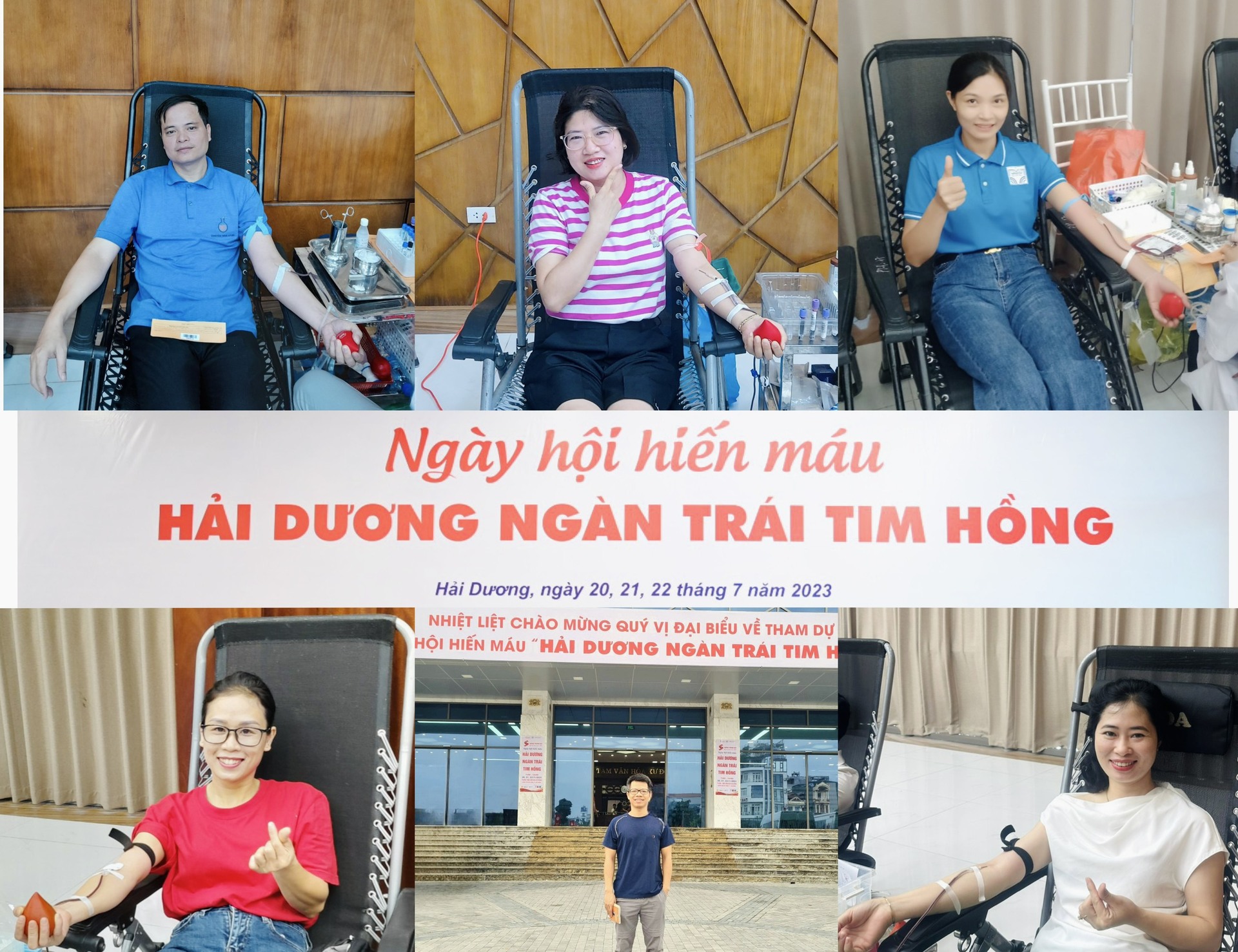 Công đoàn viên trường THPT chuyên Nguyễn Trãi nhiệt tình tham gia Ngày hội Hiến máu "Hải Dương ngàn trái tim hồng”